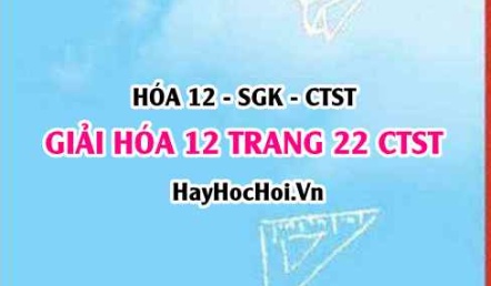 Giải Hóa 12 trang 22 Chân trời sáng tạo SGK